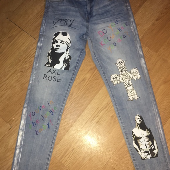 Guns N Roses Denim - **Special Order** Guns N Roses denim jeans
